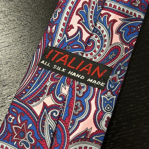 Italian Vintage Silk Paisley Tie - Picture 8 of 8